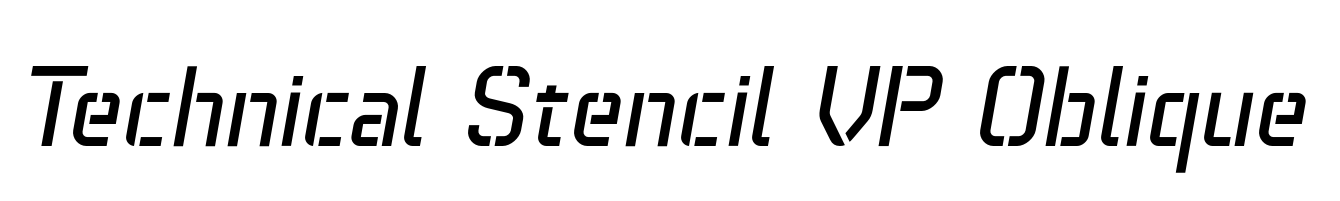 Technical Stencil VP Oblique